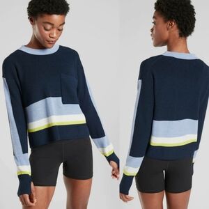 Athleta | Trailhead Colorblock Merino Wool Sweater